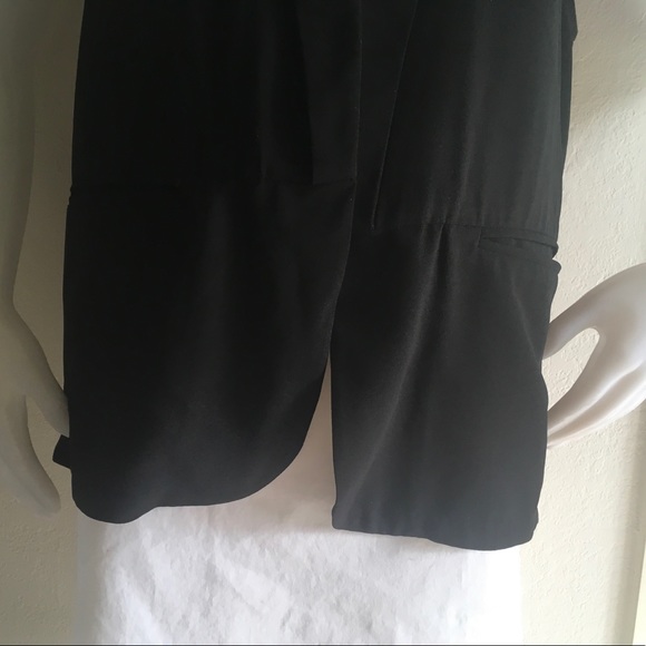 G/F Poly Black Open Front Vest Sz L - Picture 4 of 8